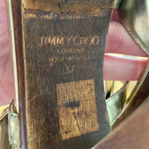 Authentic Jimmy Choo  cork platform heels - Picture 10 of 11